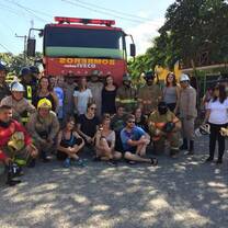 Post-Skit with the Bomberos