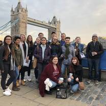 USAC students visit famous landmarks, like the Tower Bridge. 
