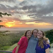 Clinic day 1, done! Nice way to end the day, seeing the pretty sunset. 