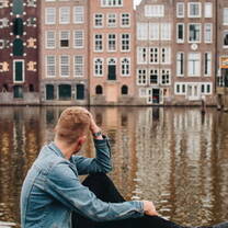This photo was taken during one of our weekend trips to Amsterdam. These streets were full of bicycles and amazing places to eat. I would love to go back and highly recommend this destination.