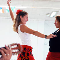 Flamenco dance class