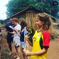 Tafi Atome Monkey Sanctuary is where to experience wild but playful Mona monkeys that have been inhabiting the protected forest for over about 200yrs