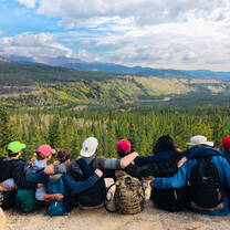 TREK Participants Hiking