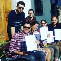 Students with certificates