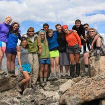 TREK Participants Hiking