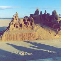 Valencia Sand Castle at the Beach