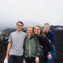 Climbing Volcán Pacaya in Guatemala.