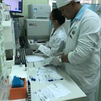 blood laboratory working day 