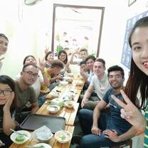 Having lunch with my coworkers!