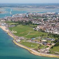 aerial photograph of Southsea Common and Southsea Beach