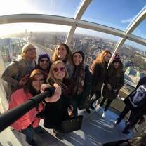 Students on London Eye
