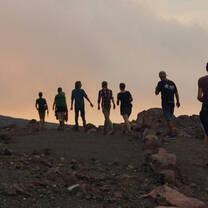Volcano walk in Nicaragua