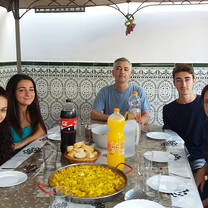 Host family accommodatio: a typical Sunday lunch