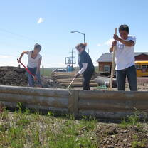Building demonstration garden