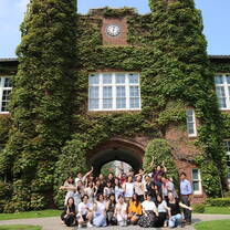 Participants in front of Rikkyo University in Ikebukuro, Tokyo