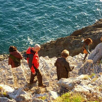 A walk at the sea
