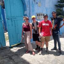 Our students on a tour to the Blue City 