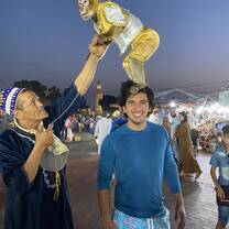 Lankey student at Jamaa El Fena at Marrakech, Morocco