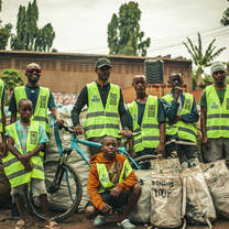 On a monthly “cycling to recycle” event we gather people to cycle around Moshi – using a special backpack tailor made from recycled materials – collecting plastic bottles for recycling. The Re-Cycling Tour is being extended to schools in a hope to engage kids and their families. We later hope to use this plastic to make bicycle frames and other equipment. 