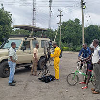 On the 15th of every month, we take our tools to one of the villages in our region to offer free bike repair and maintenance.