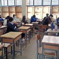 English teacher in class in Thailand 