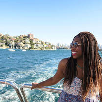 CAPA Student on Boat in Sydney Harbour