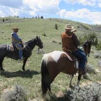 Riders on trailride