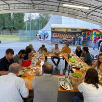 Welcome barbecue with all of the program participants and host families!