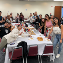 Group shot of students and staff at Culture Day