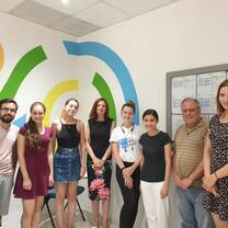 CELTA Students with the Teachers' Trainer 