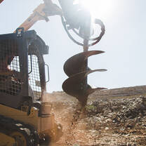 Don't worry, we have equipment to do the rock busting work