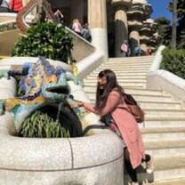CEA CAPA student on stairs at Parc Guell in Barcelona, Spain