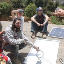 Our volunteer house is off-the-grid