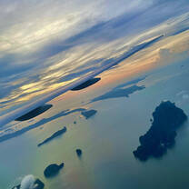 Early morning landing in Phuket