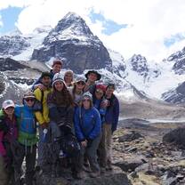 Group photo at Andes mountain