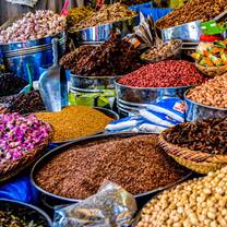Bowls of spices and grains