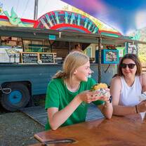 Enjoying food outdoors