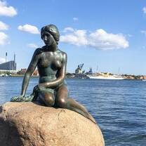Little Mermaid statue in Copenhagen