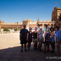 Students group photo in Sevilla