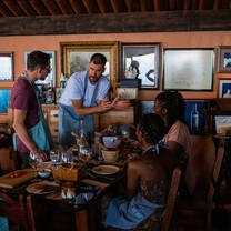 Our chef explaining how to make mojo picón