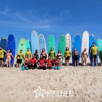 Showtime! Summer Camp surfing
