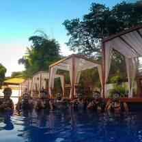 divers training in a pool