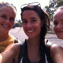selfie of three interns