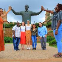 Nelson Mandela high five
