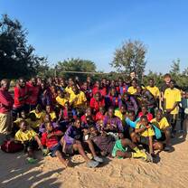 Group photo of soccer players