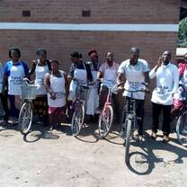 TWESA members outside the office after a "keep Karonga Clean" Campaign