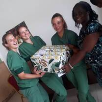 Presentation of items to health center
