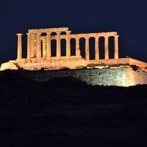 The Parthenon at night