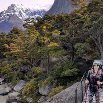 Hiking in beautiful Chile overlooking the mountains!