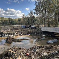 damage from Hurricane Helene in North Carolina